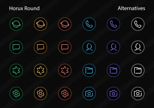 Horux – Icon Pack (Round)