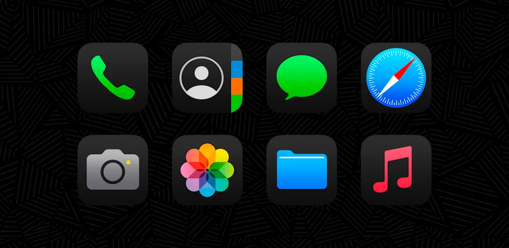 iDarkOS 18 – Icon Pack