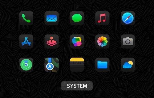 iDarkOS 18 – Icon Pack