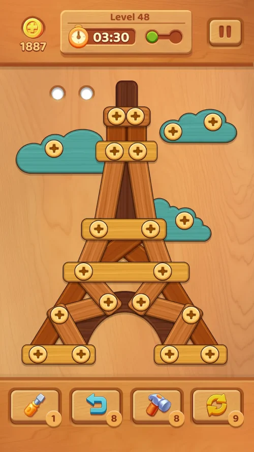 Wooden Screw: Nuts and Bolts