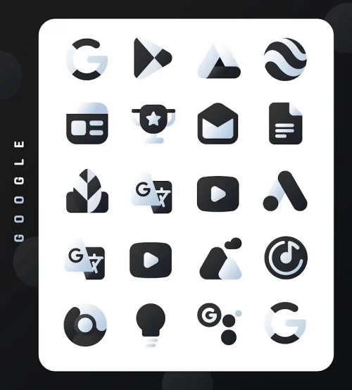 Black Icon Pack : LuX
