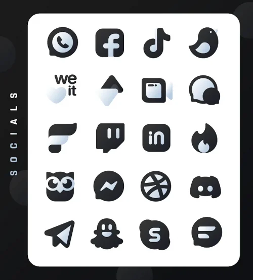 Black Icon Pack : LuX