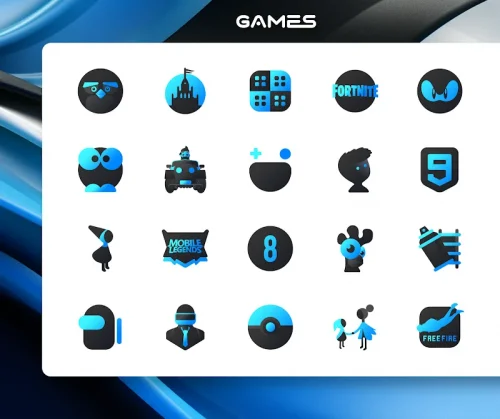 Blue Icon Pack : LuXBlue