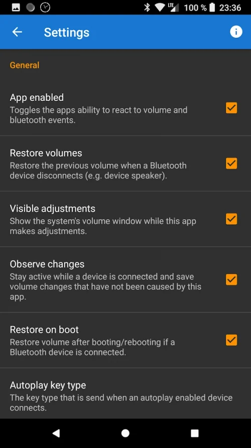 Bluetooth Volume Manager
