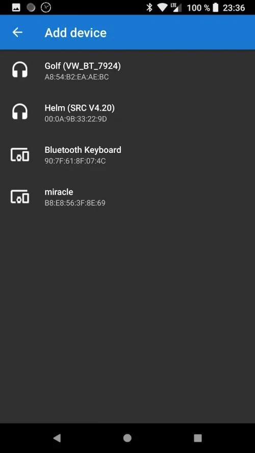 Bluetooth Volume Manager