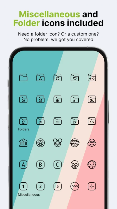 Caelus Black: linear icon pack