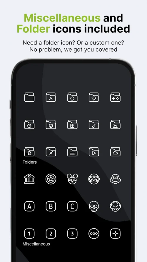 Caelus White: linear icon pack
