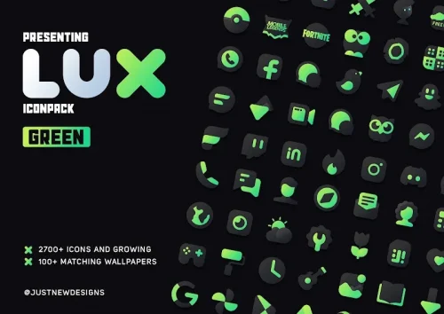 Green Icon Pack : LuX