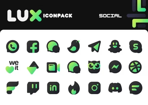 Green Icon Pack : LuX