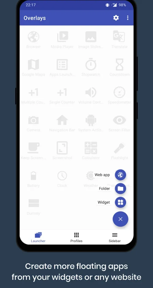 Overlays – Floating Launcher