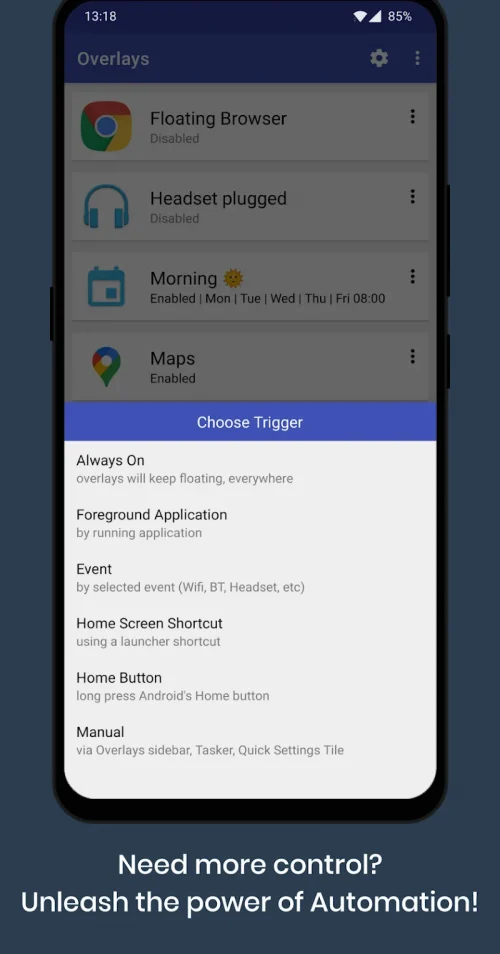 Overlays – Floating Launcher