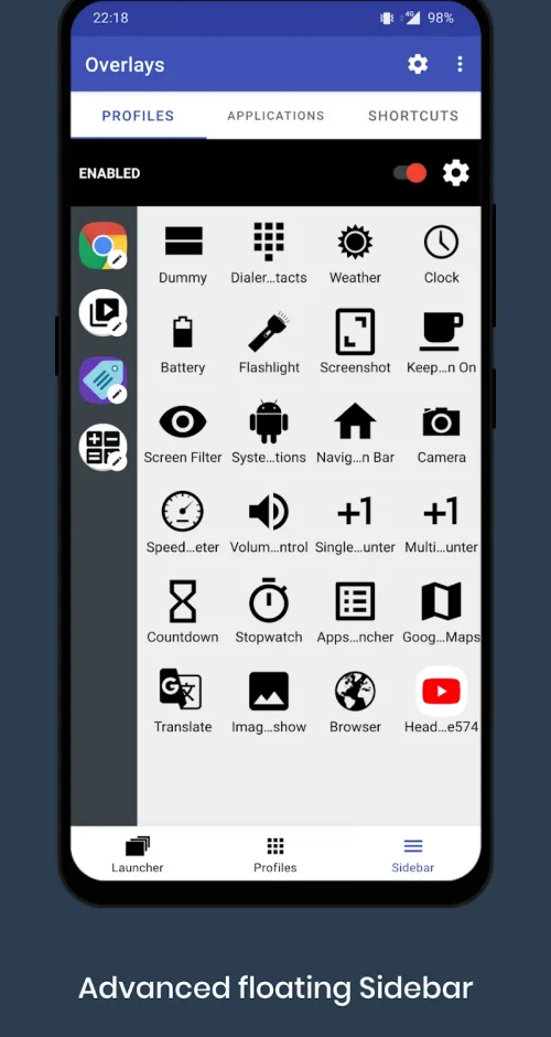 Overlays – Floating Launcher