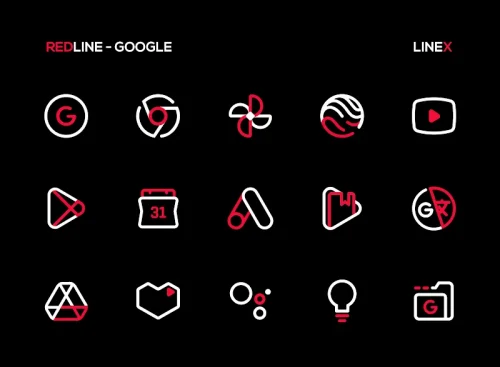 RedLine Icon Pack : LineX