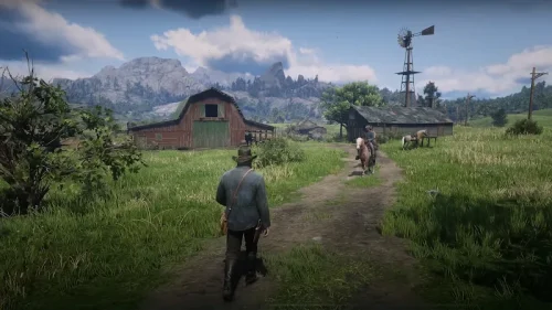 Cowboy Survival Horse Shooting