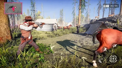 Cowboy Survival Horse Shooting