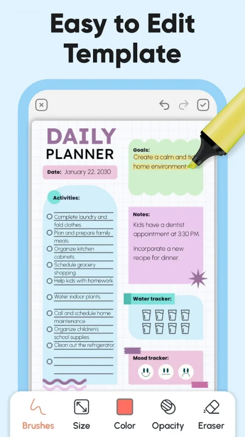 Daily Planner, Weekly Planner