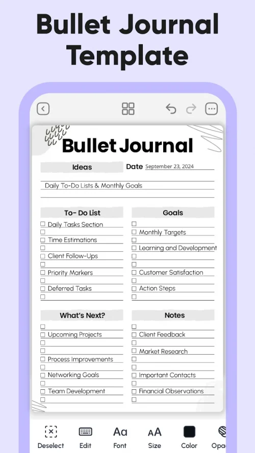 Daily Planner, Weekly Planner
