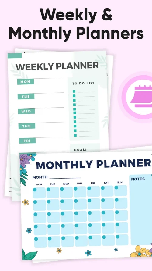 Daily Planner, Weekly Planner