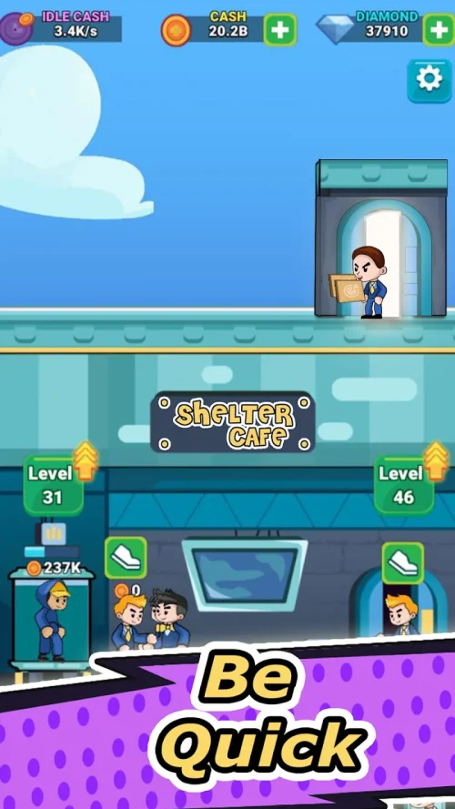Idle Food Shelter Cafe Tycoon