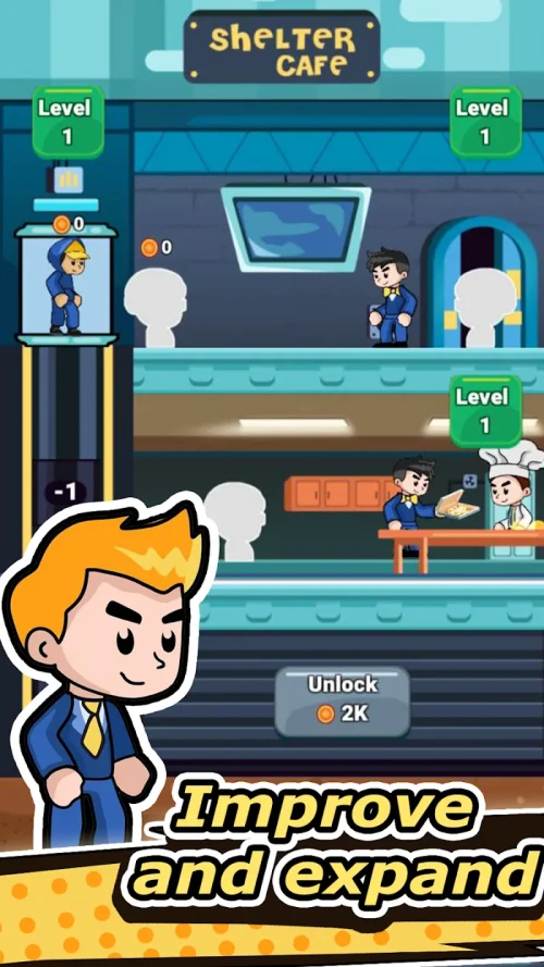 Idle Food Shelter Cafe Tycoon