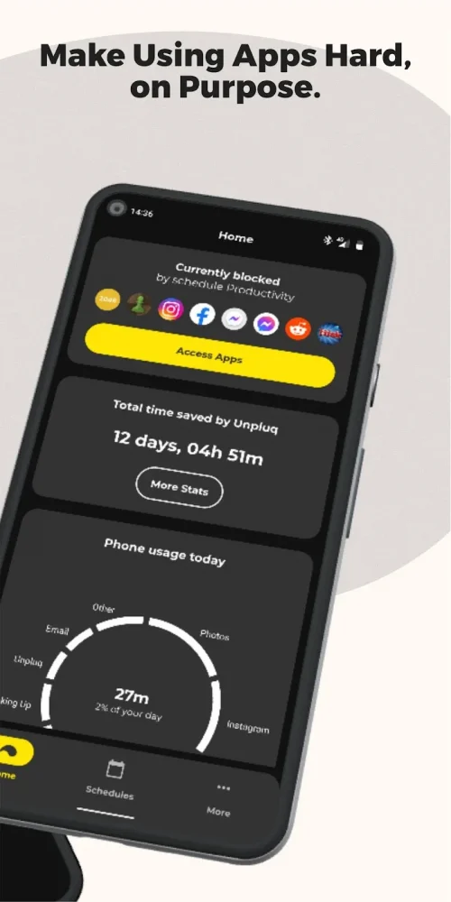 Unpluq: Control Your Time