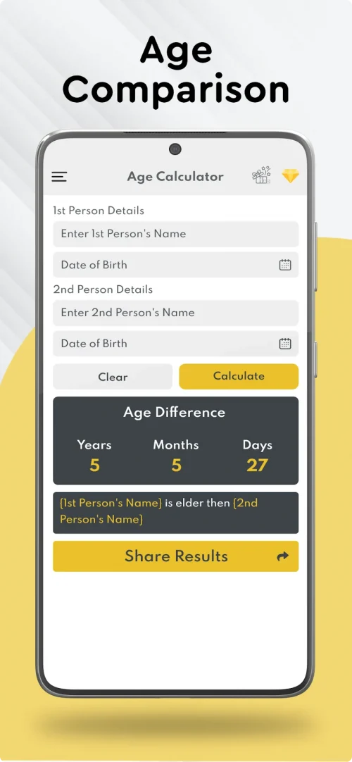 Age Calculator – Date of Birth