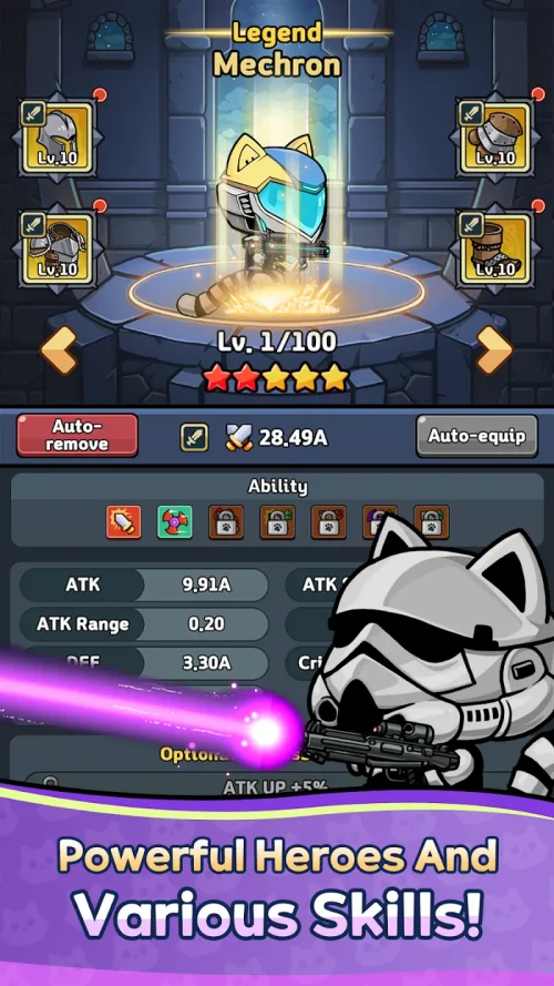 Cat Fortress : Idle Defense