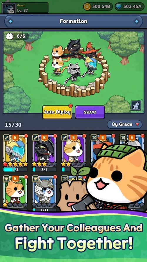 Cat Fortress : Idle Defense