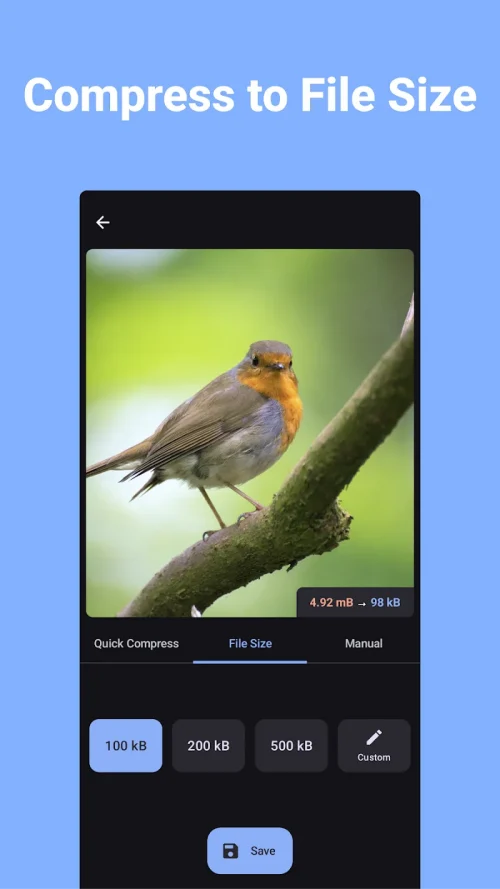 Compress Image – MB to KB