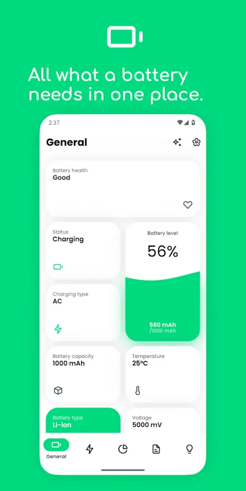 Electron: battery health info
