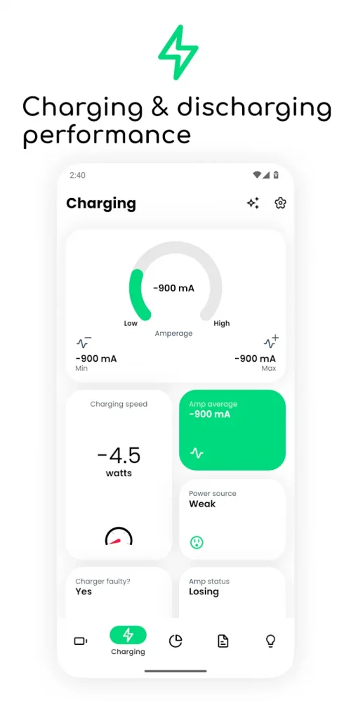 Electron: battery health info