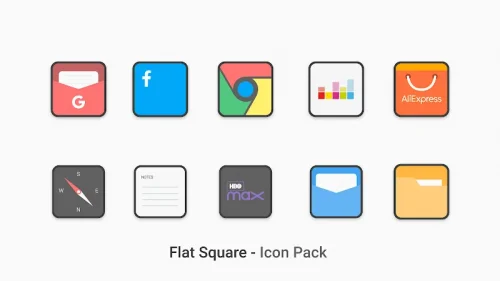 Flat Square – Icon Pack