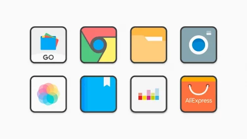 Flat Square – Icon Pack