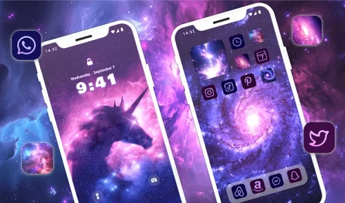 Glitter Wallpaper: Theme, Icon