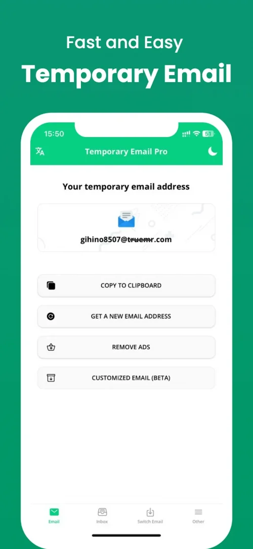 Instant Mail – disposable mail