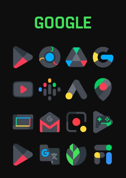 Asphalt – Dark Icon Pack