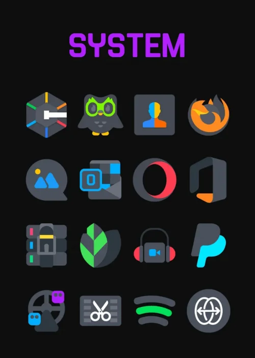 Asphalt – Dark Icon Pack