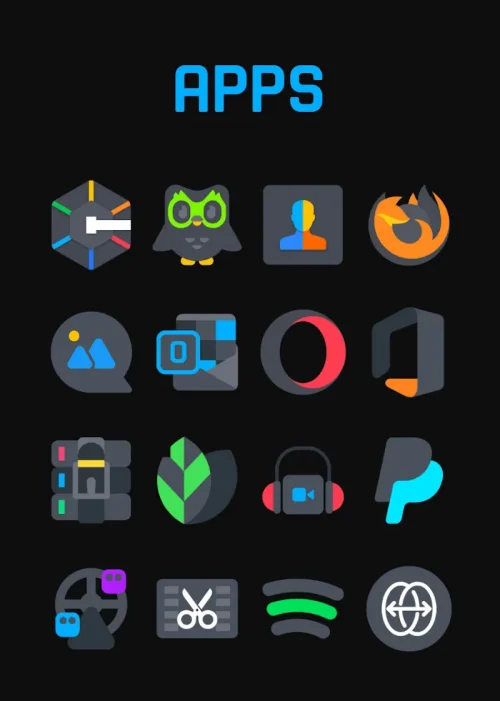 Asphalt – Dark Icon Pack