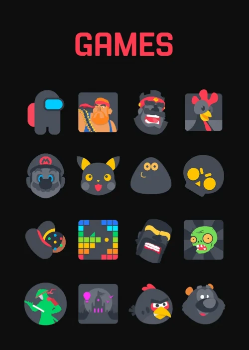 Asphalt – Dark Icon Pack