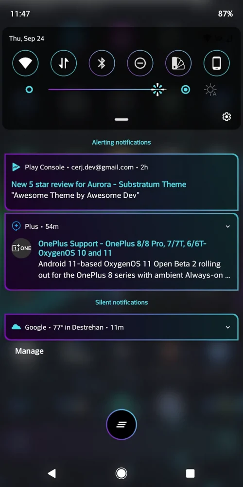 Aurora – Substratum Theme