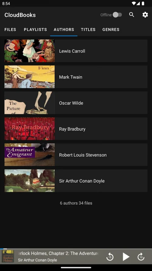 CloudBooks audio book player