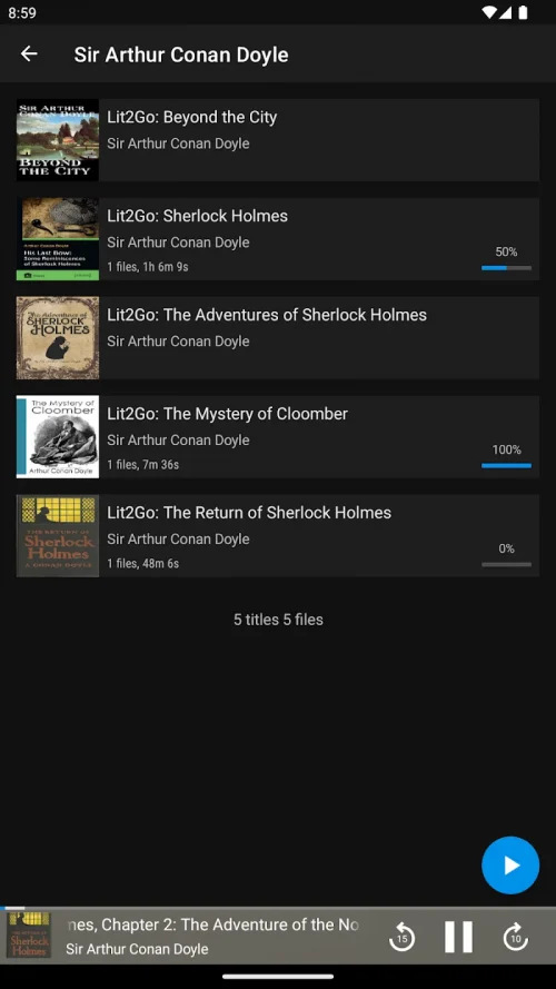 CloudBooks audio book player