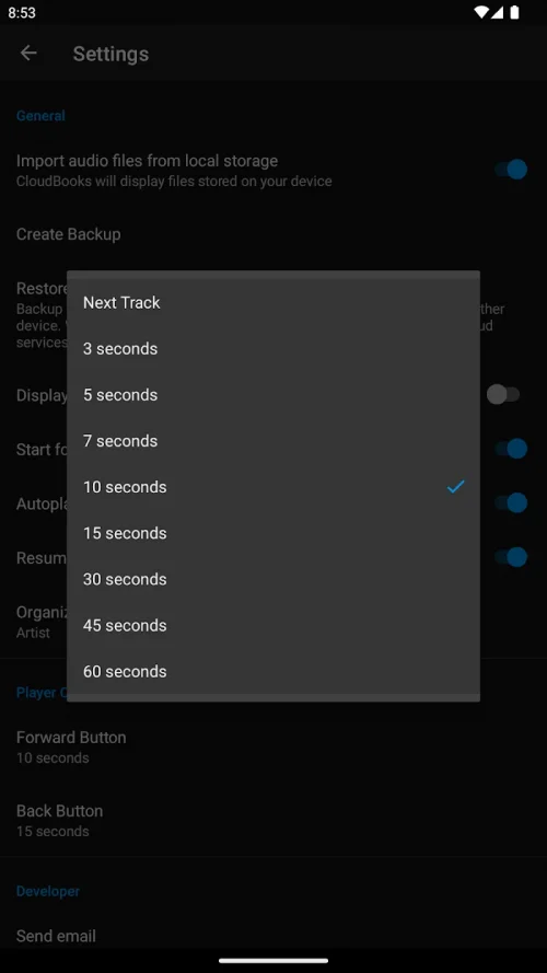 CloudBooks audio book player