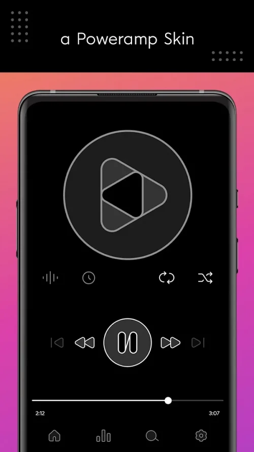 Dais Dark – Poweramp Skin