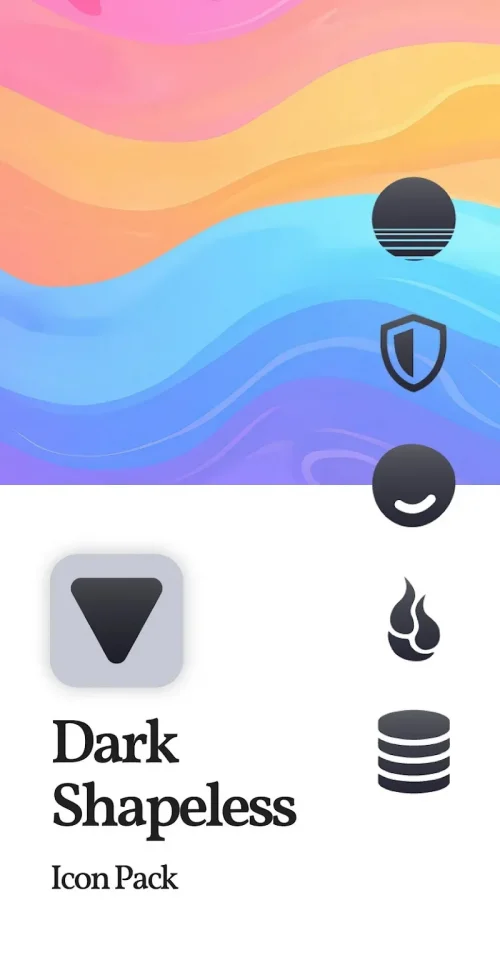 Dark Shapeless Icon Pack