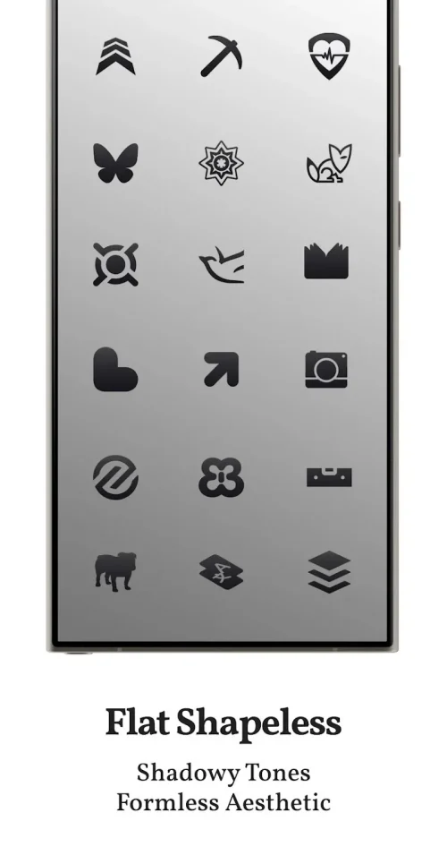 Dark Shapeless Icon Pack