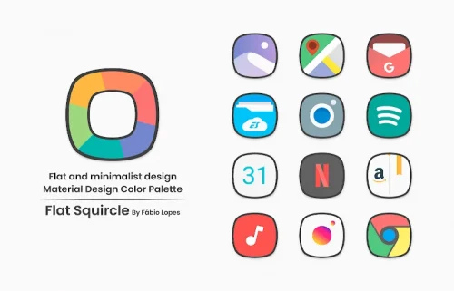 Flat Squircle – Icon Pack