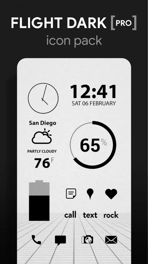 Flight Dark Pro – Icon Pack