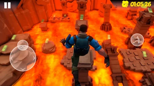 Hot Lava Floor: Parkour Run