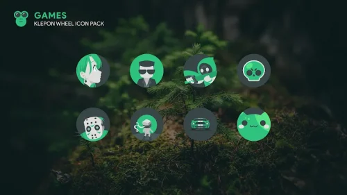 Klepon Wheel: Dark Icon Pack